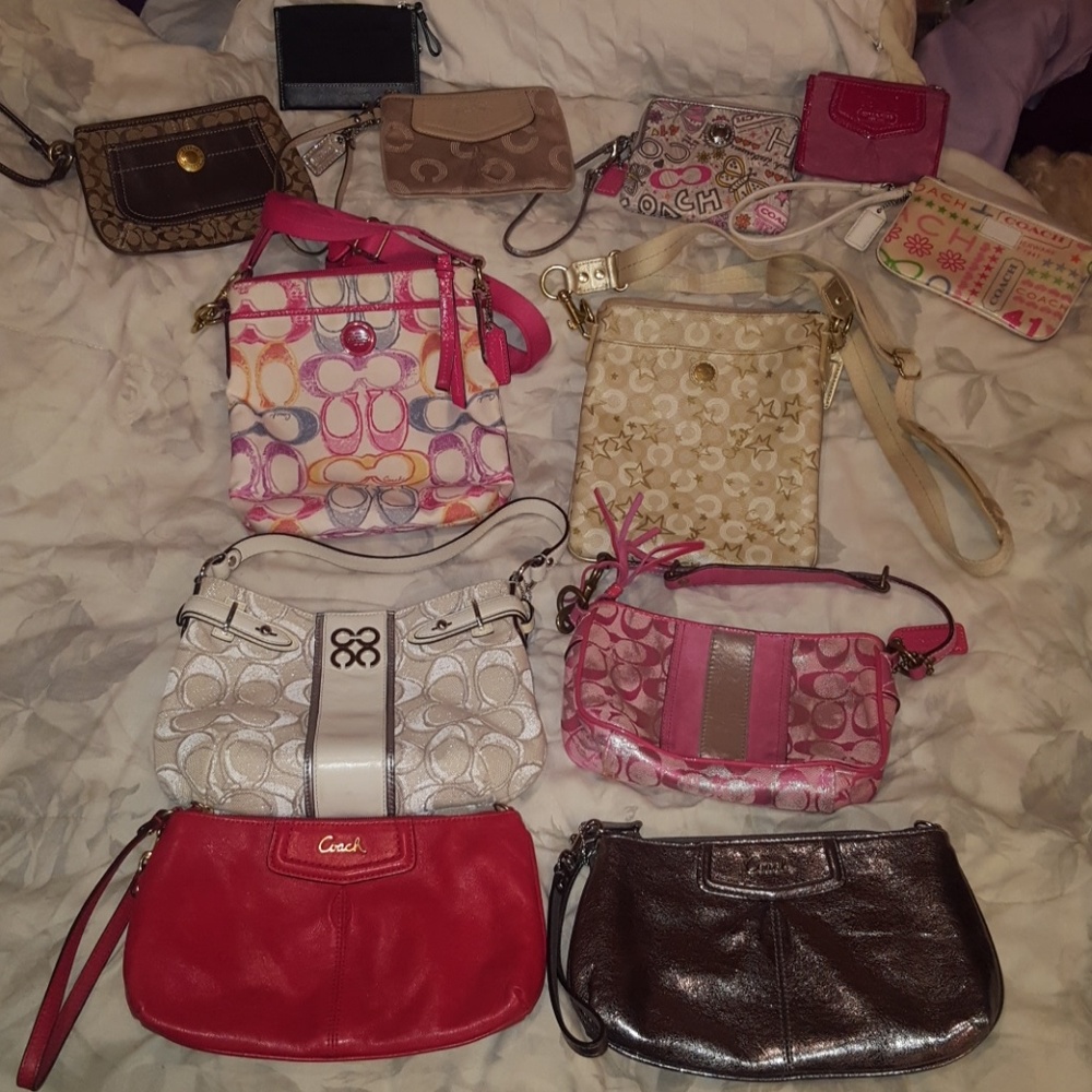 Lot of Coach Crossbody, Clutches and Wristlets